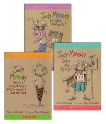 Judy Moody Set (3 Books) (Judy Moody, #1 Judy Moody (Was in a Mood. Not a Good Mood. A Bad Mood), #2 Judy Moody Saves the World!, #3 Judy Moody Gets Famous!)