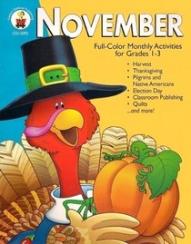 November: Full-Color Monthly Activities for Grades 1-3