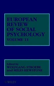 European Review of Social Psychology, European Review of Social Psychology V11 (European Review of Social Psychology)
