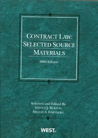 Contract Law: Selected Source Materials, 2009 (Academic Statutes)