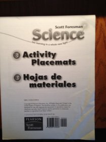 Scott Foresman Science: Grade 3 Activity Placemats