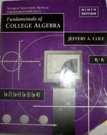 Fund of College Algebra (Mathematics Series)