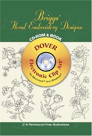 Briggs' Floral Embroidery Designs: Electronic Clip Art (Dover Electronic Clip Art)