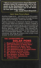 The Further Adventures of Solar Pons