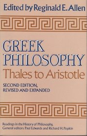 Greek Philosophy: Thales to Aristotle.  Readings in the History of Philosophy.  Second Edition, Revised and Expanded.