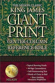 Nelson Classic Giant Print-KJV Center-Column Reference Bible