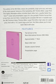 NIV, Value Thinline Bible, Large Print, Imitation Leather, Pink