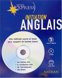 Anglais : Initiation (2 livres + 1 CD audio)