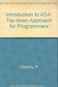 Introduction to Ada: A Top-Down Approach for Programmers (Computer Science)