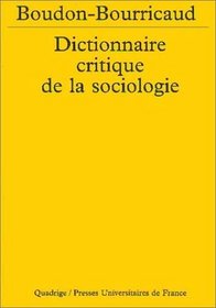 Dictionnaire critique de la sociologie, 2e dition