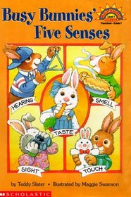 Busy Bunnies' Five Senses (Hello Reader, Science L1)