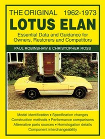 The Original Lotus Elan 1962-1973: Essental Data and Guidance for Owners, Restorers and Competitors