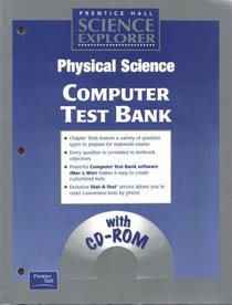 Prentice Hall Science Explorer Physical Science Computer Test Bank with CD rom