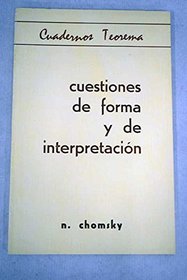 Cuestiones de forma y de interpretacin (Cuadernos Teorema)