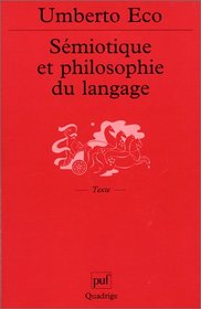 Smiotique et philosophie du langage