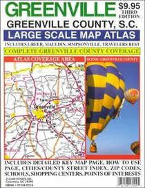 Rand McNally Greenville Large Scale Map Atlas: Greenville County, S. C. Includes Greer, Mauldin, Simpsonville, Travelers Rest