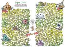 Uncle John's Ogre Drool: 36 Tear-off Placemats For Kids Only!: Puzzles, Mazes, Brainteasers, Weird Facts, Jokes, and More!