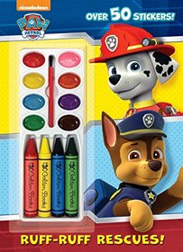 Ruff-Ruff Rescues! (Paw Patrol) (Color and Paint plus Stickers)