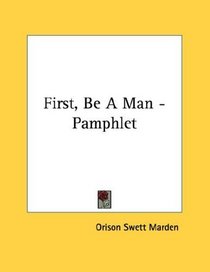 First, Be A Man - Pamphlet