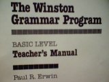 The Winston Grammar Program Teacher's Manual