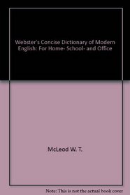 Webster's concise dictionary of modern English