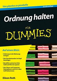 Ordnung halten fur Dummies (German Edition)