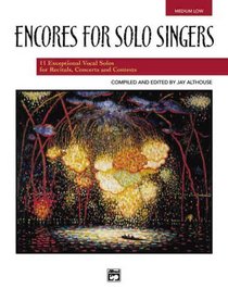 Encores for Solo Singers: Medium Low Voice (CD)
