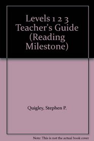 Levels 1 2 3 Teacher's Guide (Reading Milestone)
