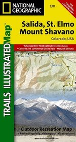 Salida, St Elmo, & Shavano Peak, Colorado - Trails Illustrated Map # 130