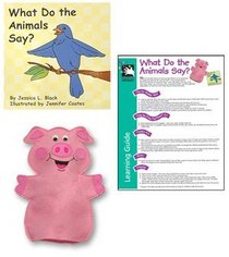 What do the Animals Say?, Hand Puppet and Board Book Set