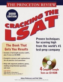 Princeton Review: Cracking the LSAT with Sample Tests on CD-ROM, 2000 Edition (Cracking the Lsat With Sample Tests on CD-Rom)