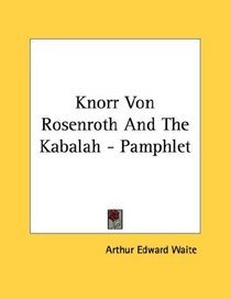 Knorr Von Rosenroth And The Kabalah - Pamphlet