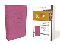KJV, Value Thinline Bible, Large Print, Leathersoft, Pink, Red Letter Edition, Comfort Print: Holy Bible, King James Version