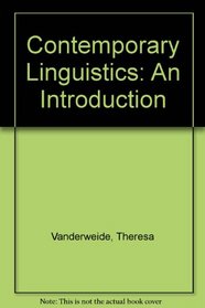 Contemporary Linguistics: An Introduction (Study Guide)