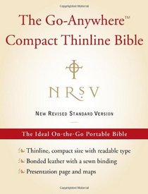 NRSV Go-Anywhere Compact Thinline Bible (Bonded Leather, Black)