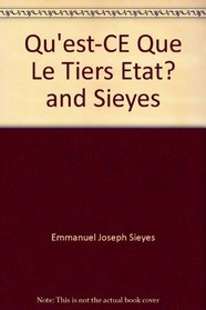 Qu'est-CE Que Le Tiers Etat? and Sieyes
