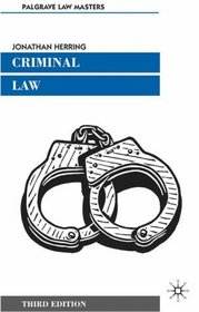 Criminal Law (Palgrave Law Masters)