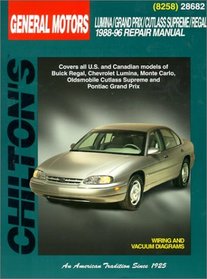 GM Lumina, Grand Prix, Cutlass Supreme, and Regal, 1988-96 (Chilton's Total Car Care Repair Manual)
