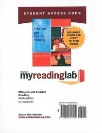 MyReadingLab with Pearson eText Student Access Code Card for Efficient and Flexible Reading (standalone) (9th Edition)