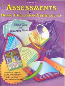 Assessments for Home Education Curriculum Weekly Tests and Recording Forms Third Grade