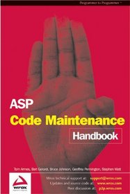ASP 3.0 Code Maintenance Handbook