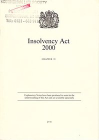Insolvency Act 2000 (Public General Acts - Elizabeth II)