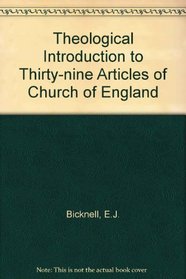 Theological Introduction to Thirty-nine Articles of Church of England