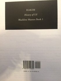 A History of US: Book One: The First Americans  Blackline Masters