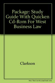 Package: Study Guide With Quicken Cd-Rom for West Business Law