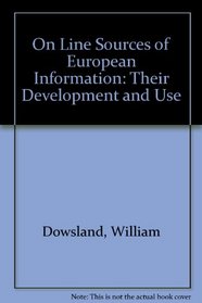 Online Sources of European Information: Their Development and Use