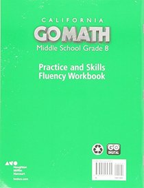 Go Math! California: Practice Fluency Workbook Grade 8
