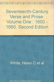 Seventeenth Century Verse and Prose: 1600-1660