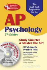 AP Psychology 7th Ed. w/CD-ROM (REA) The Best Test Prep (Test Preps)