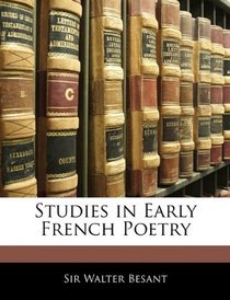 Studies in Early French Poetry